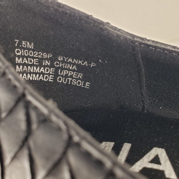 MIA Black Textured Byanka Pointed-toe Heel Size 7.5 - Picture 9 of 14